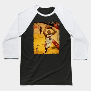 Alonzo Mourning - Vintage Design Of Basketball Baseball T-Shirt